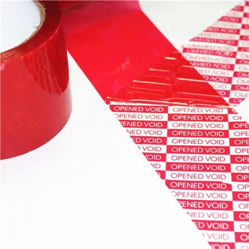 Tamper Evident Total Transfer Void Security Tape Red Security Tape