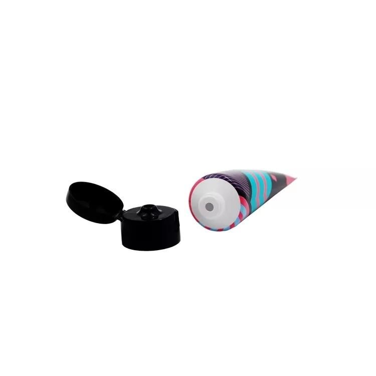 Plastic Cosmetic Peel off Mask Tube with Flip Top Cap