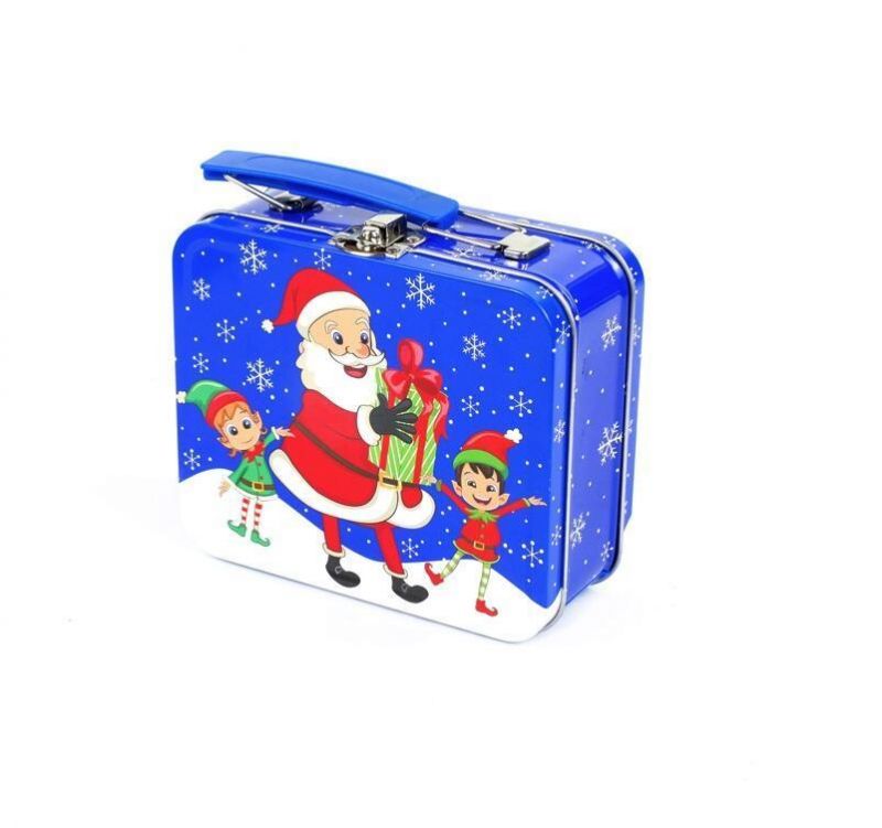 Best Performance Christmas Dry Food Packing Christmas Gift Candy Tin Box