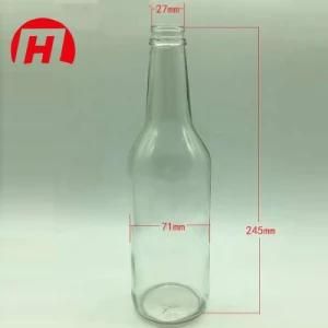 Op White Wine Glass Bottle 530ml with Darwing Show