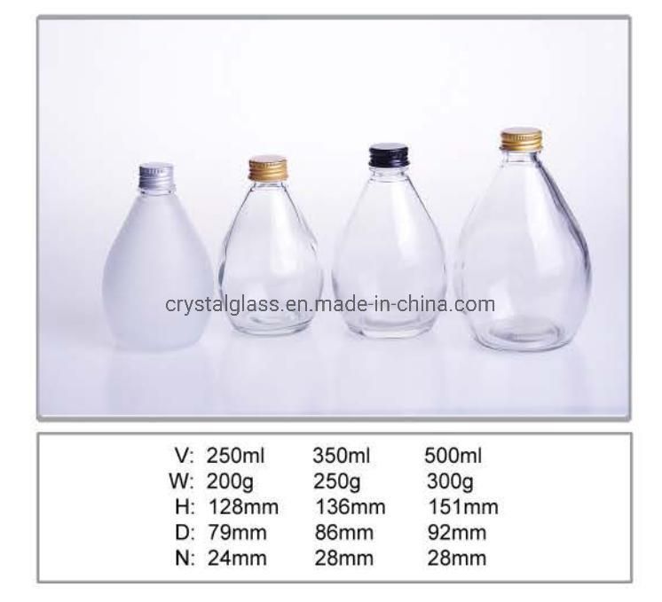 Light Bulb Shape Milk Tea Coffee Packing Glass Bottle with Cap Straw 150ml 200ml 300ml