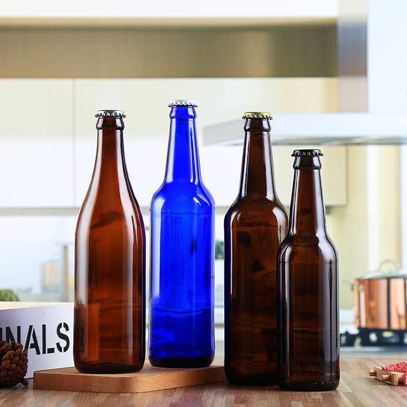 330ml Amber Glass Beer Bottle for Ice Beverage