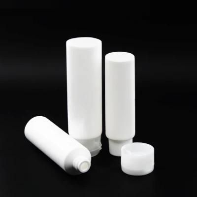 Hot Sale White Empty Plastic Tube Plastic Squeeze Tube Plastic Tubes with Bamboo Lid