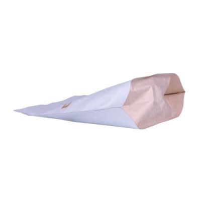 Biodegradable White Kraft Paper Foil Lined Standup Pouch
