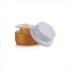 30g 50g Orange Color Cosmetic Face Cream Glass Jar for Skincare Container