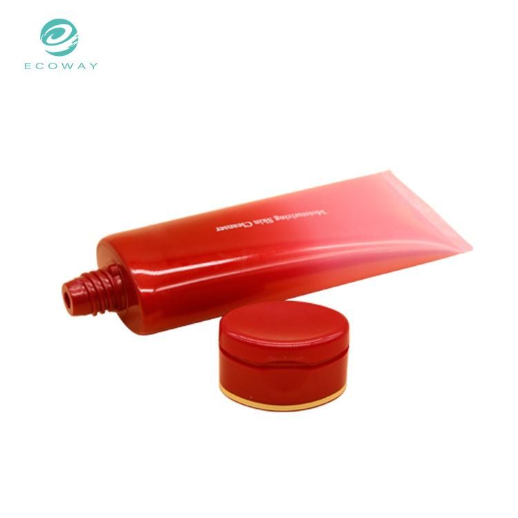 High Quality Face Wash Tube Containers Soft Cosmetics Packaging Flat Tube with Flip Cap