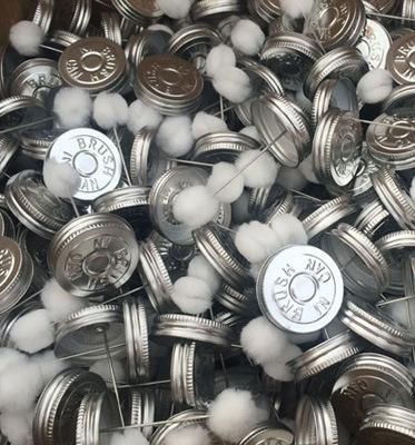 4oz, 8oz, 16oz, 32oz Empty PVC/ UPVC/ CPVC Glue Monotop Tin Can, Screw Top Round Metal Tin Can with Ball Dauber.