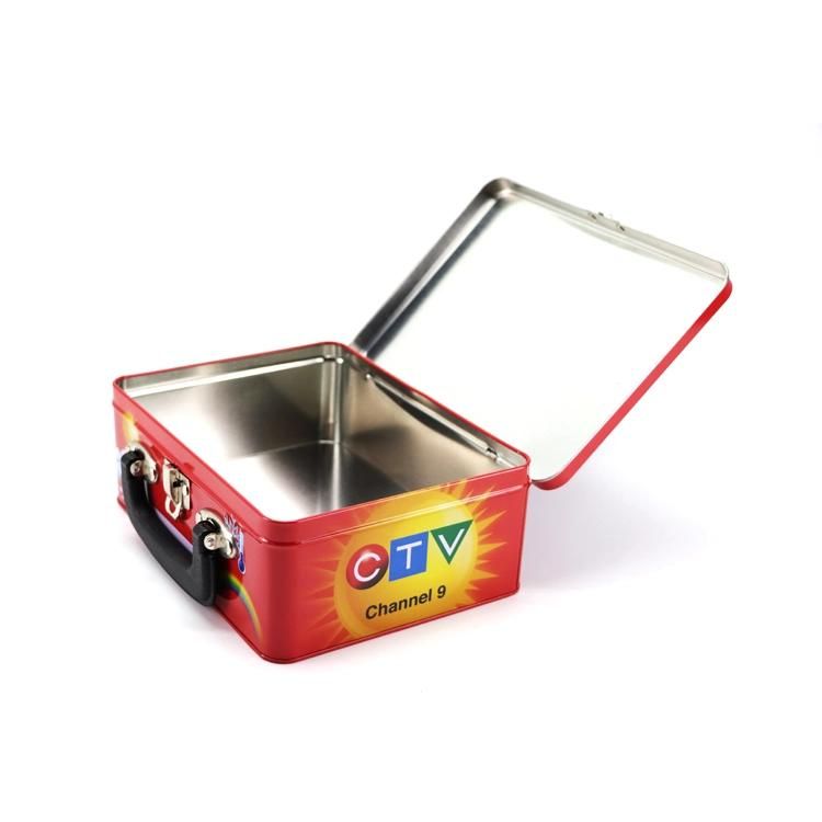 Wholesale Easy Handle Metal Tin Lunch Box with Lock and Key