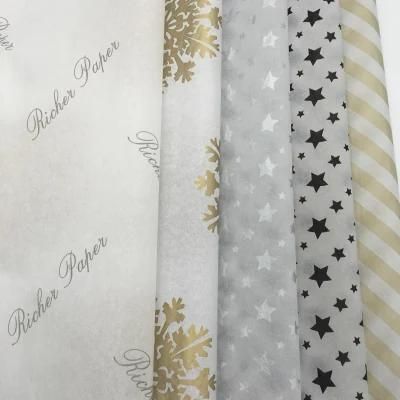 Custom Printing Logo Tissue Paper Patterned Tissue Paper for Garment Wrapping