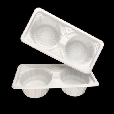 2 Compartment Disposable Plastic Coffee Cup Holder Insert Base Tray