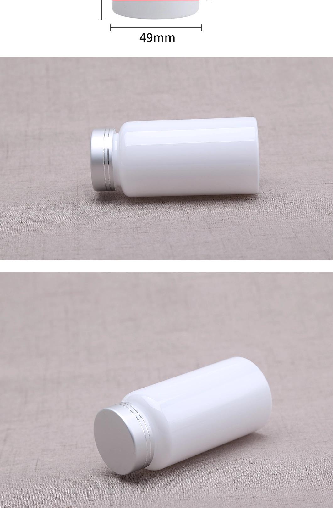 150 Ml White Portable Pet Plastic Capsule Health Care Packaging Bottle