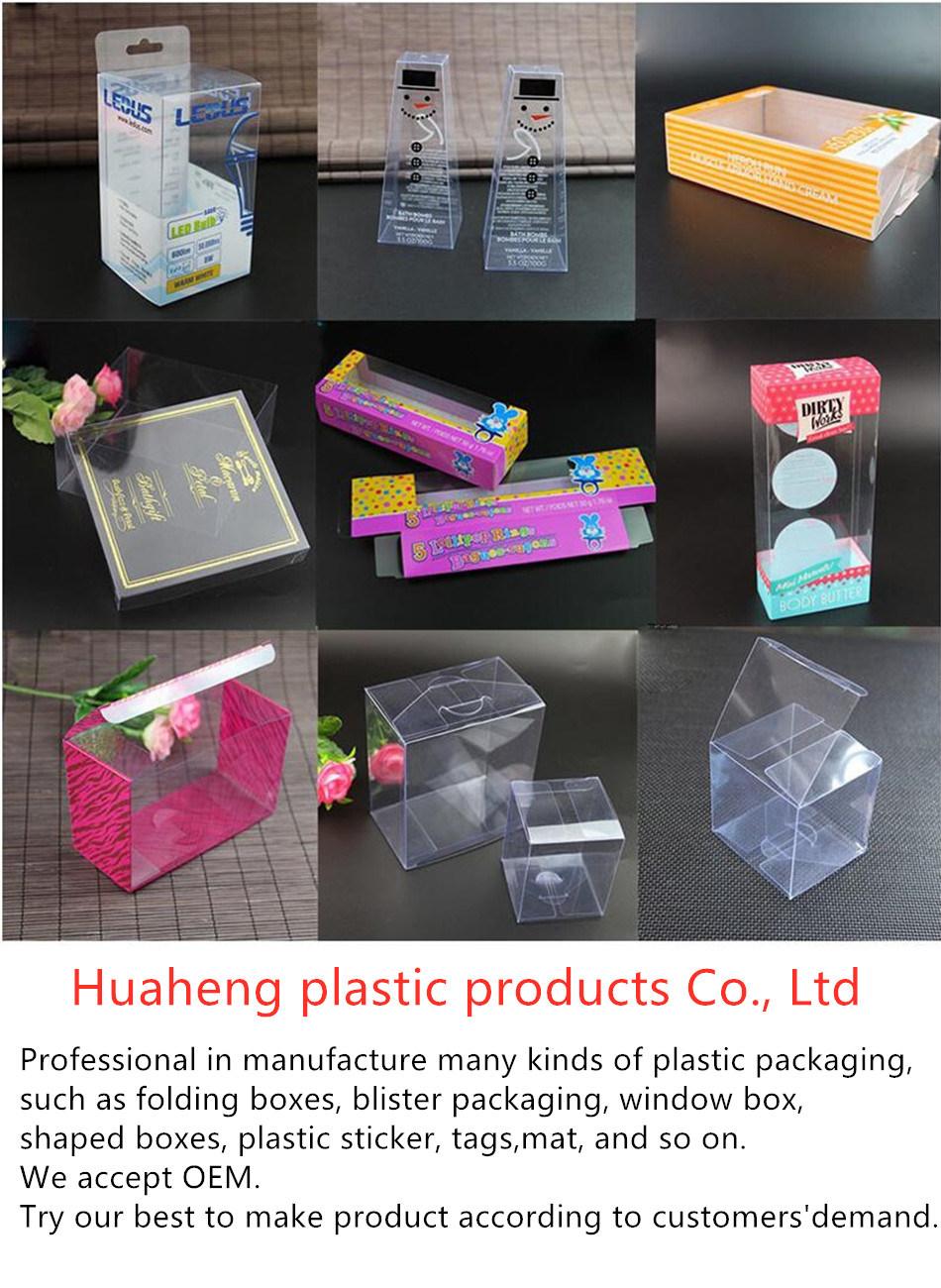 Plastic Foldable Clear Printing PP/ PVC/ PET Packaging Gift Boxes