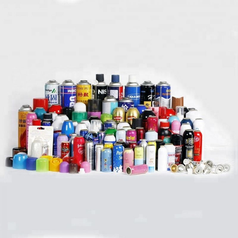 Empty Aluminum Food Grade Aerosol Can Cosmetic Packaging with Sprayer