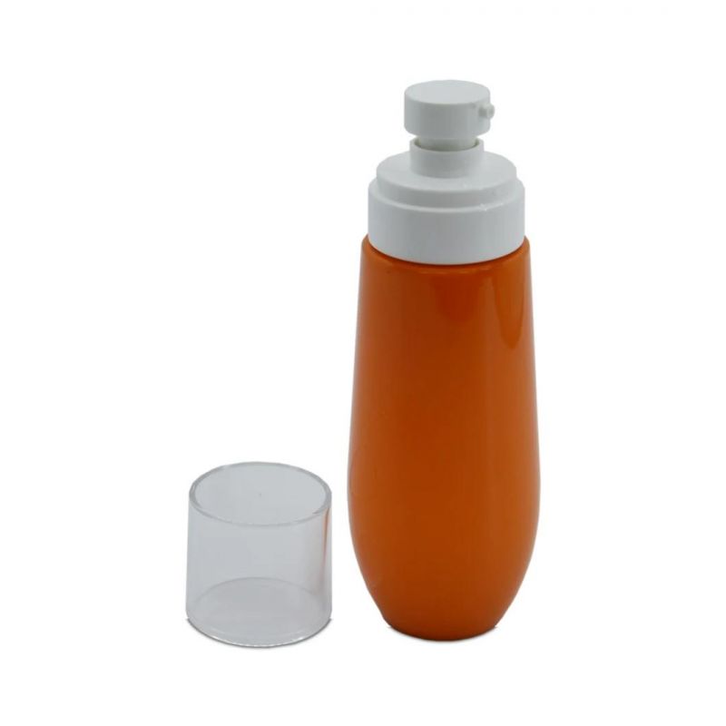 200ml Orange Cute Body Lotion Bottle Cosmetic Lotion Bottle Biodegradable Packaging for Shampoo Pomade Container