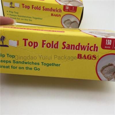 PE Fold Top Sandwich Bag in Colorful Box