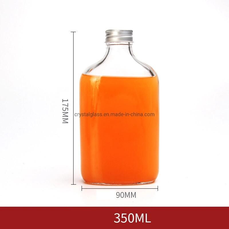 250ml 350ml 500ml Glass Flask Liquor Bottles with Tamper Evident Sealed Caps