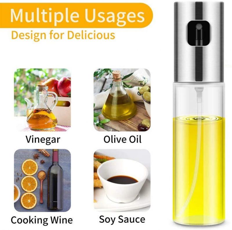 Wholesale Kitchen Untensils 100ml Oil Spray Glass Bottle, Olive Oil Sprayer Mister for Cooking, Salad, BBQ,