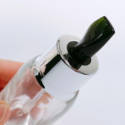 Custom Facial Skin Care Packaging Cosmetic Essence Cream Glass Bottle 30ml 50ml with Stick