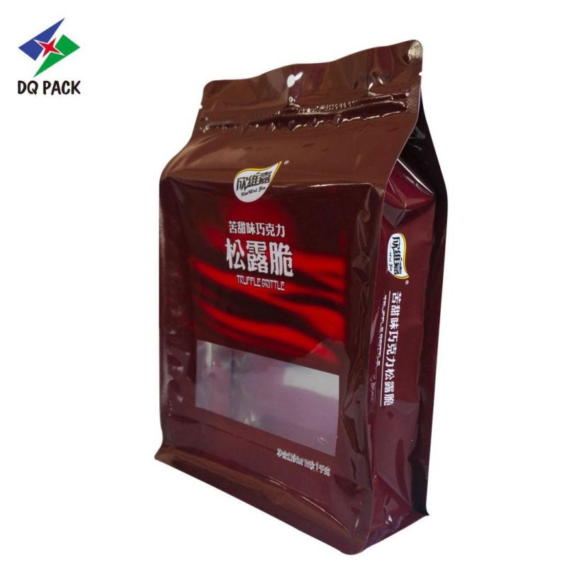 China Packaging Products Stand up Zipper Bags Qual Seal Flat Bottom Stand up Snack Bag Plastic Bag Tea Packaging Bags Flat Bottom Bag for Snack Packaging Bag