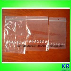 PE Material Transparent Reclosable Bags with Hole on Top