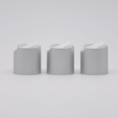 Aluminum Closure Disc Top Cap Silver Press Cap