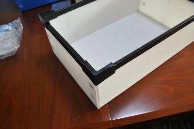 Custom White High Durability Corrugated Plastic Box with Plastic Corners