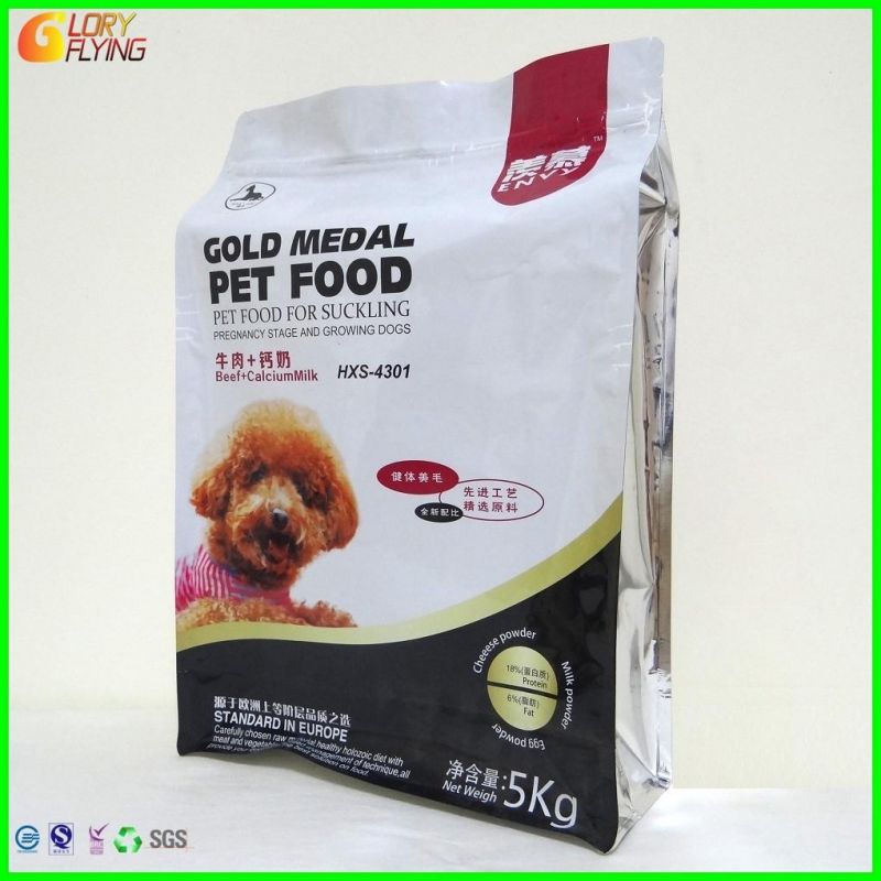 Pets Food Bags/Plastic Food Packaging/Flat-Bottom Bags Manufacturer From China