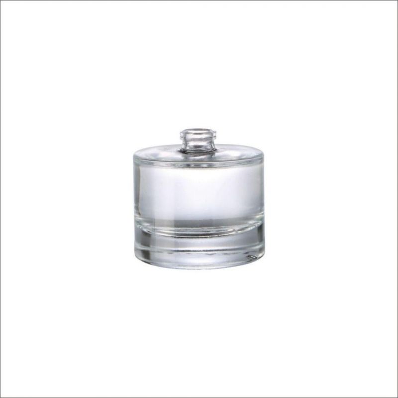 30ml Flat Cylindrical Perfume Bottle Small Capacity Glass Bottle
