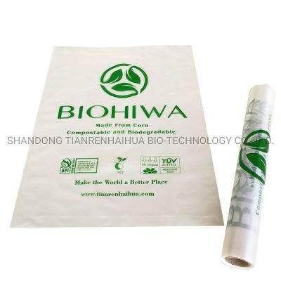 China Factory Hotsale Corn Starch Eco Friendly PLA Recycle Reusable Biodegradable Packaging Plastic Shopping Bags with Certified