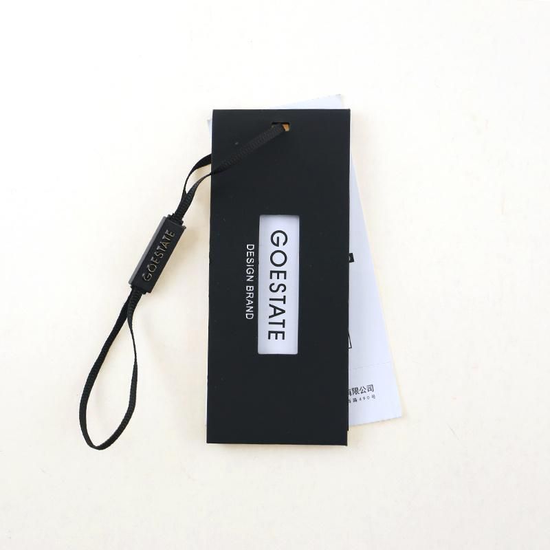 Poyester Strings Black Color Fsc Paper Hangtag