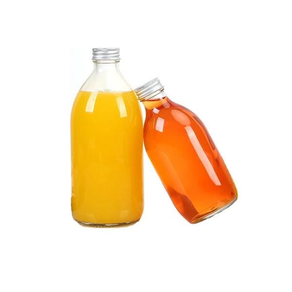 250ml 350ml 500ml Round Empty Juice Milk Tea Beverage Glass Bottle