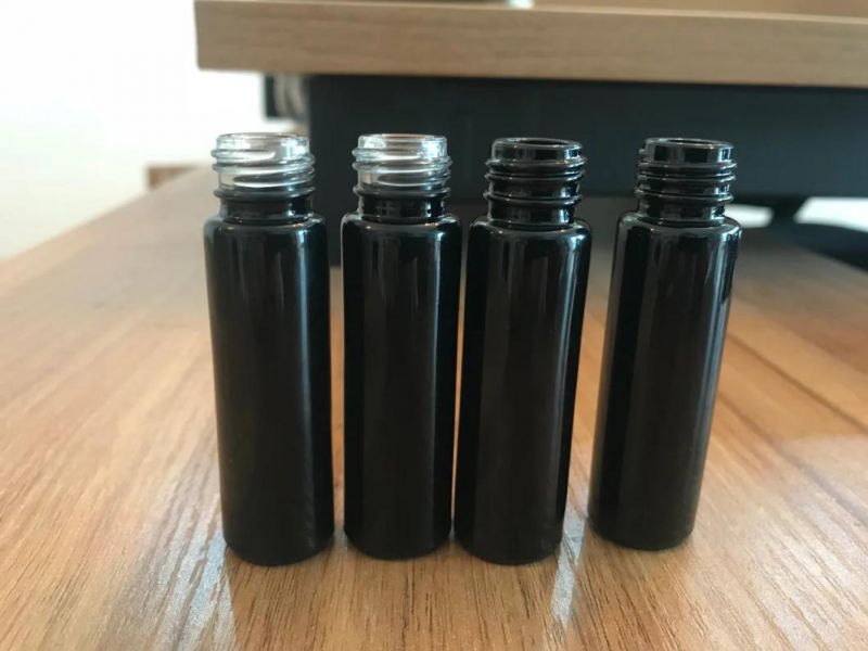 Shiny Black Painted Roll on Glass Bottle 10ml