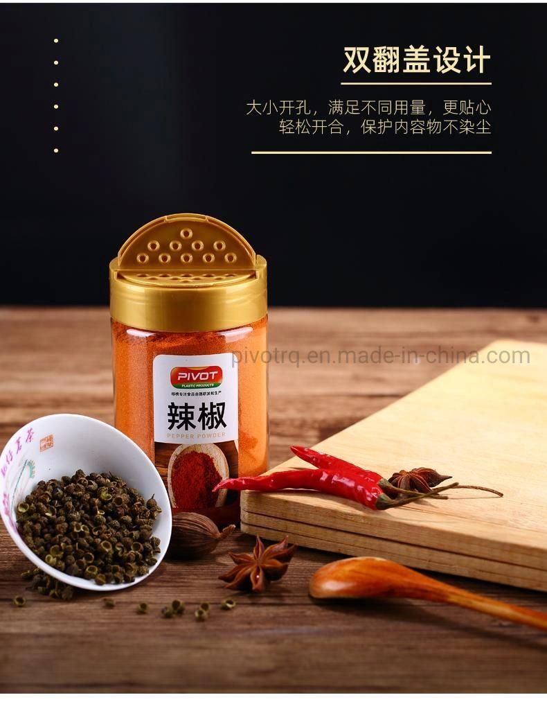 420ml Plastic Seasoning Containers with Double Lift Cover for Spices