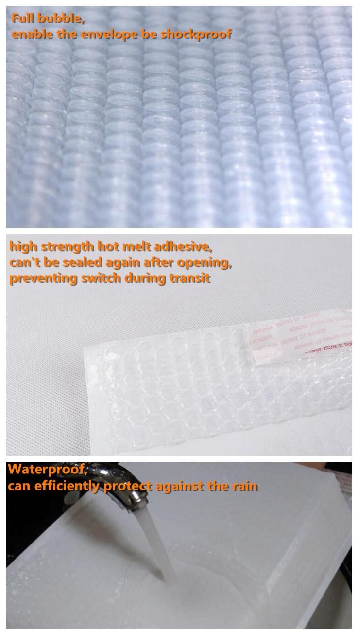 Water-Proof White Yellow Brown Self-Adhesive Kraft Bubble Padded Envelopes
