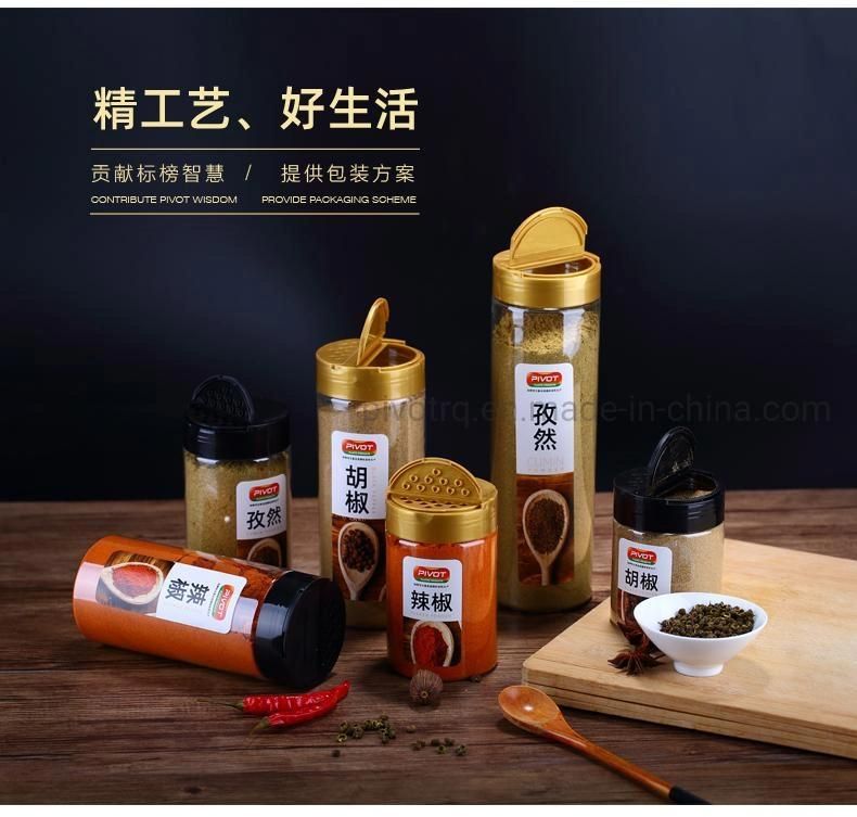 300ml Pet Plastic Spice Bottle with Butterfly Cap for Packing Condiments