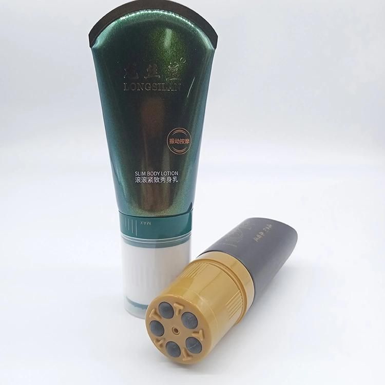 Cosmetic Packaging Tube Facial Cleanser with Massage Brush Applicator