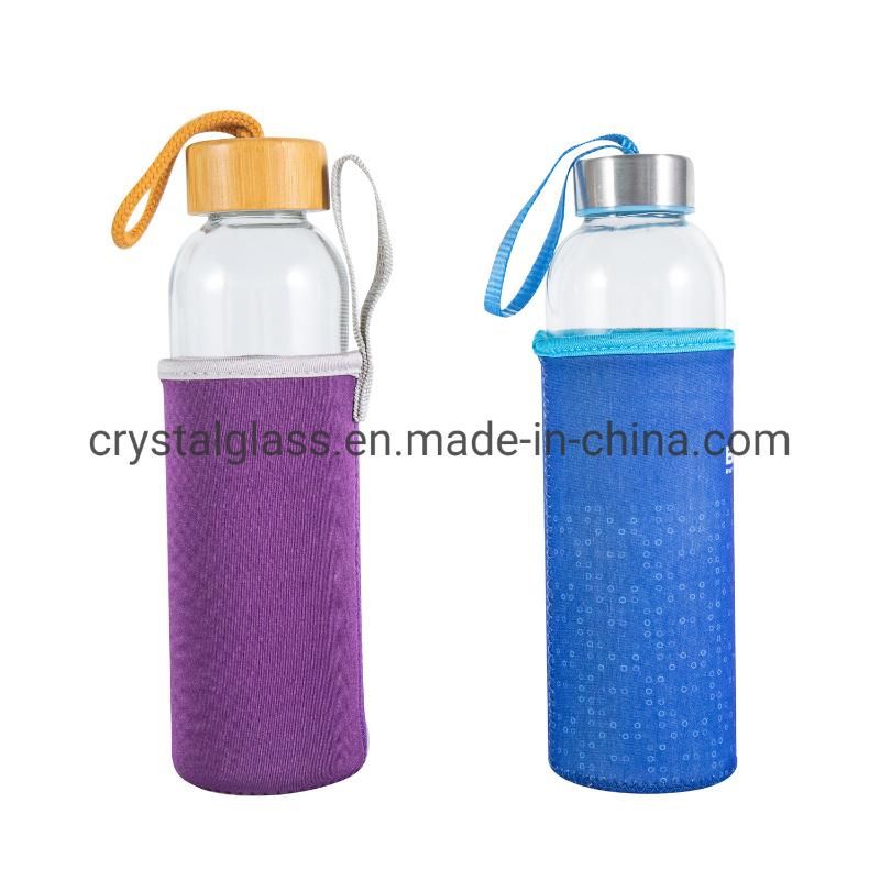 Reusable Glass Water Bottles with 18 Oz Capacity for Kombucha, Smoothies, Juice Packing 500ml 750ml