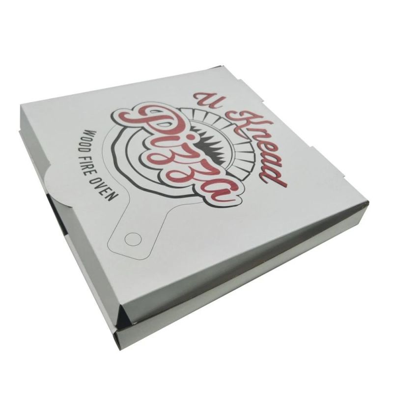 Professional Factory Custom White Pizza Box Tuck Top Box for Packaging