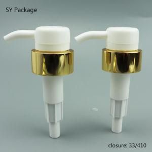 33/410 Aluminium Gold Lotion Pump Soap Bottle Dispenser Pump