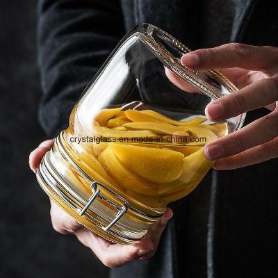 Small Food Storage Jar with Clip Cap