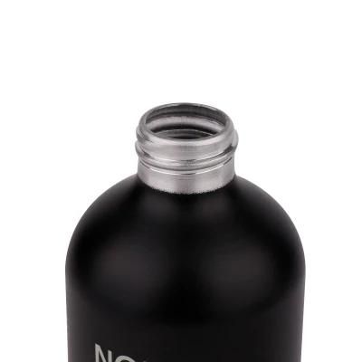 100ml 200ml 300ml 500ml Matte Black Aluminum Spray Bottle for Cosmetic Packaging