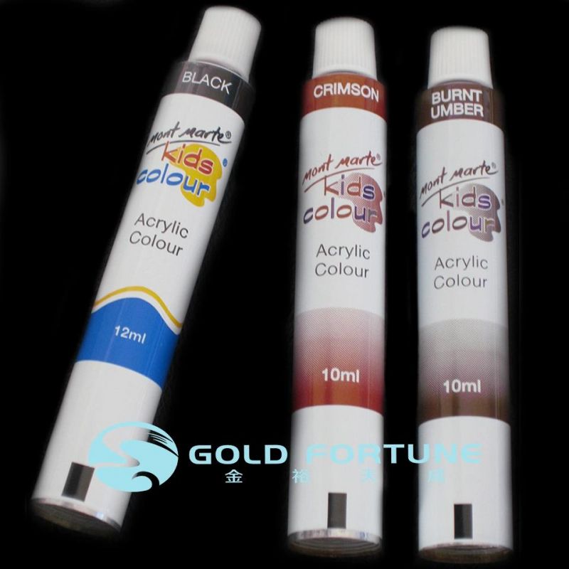 Custom Packing Acrylic Pigment Drawing Painting Aluminum Tube