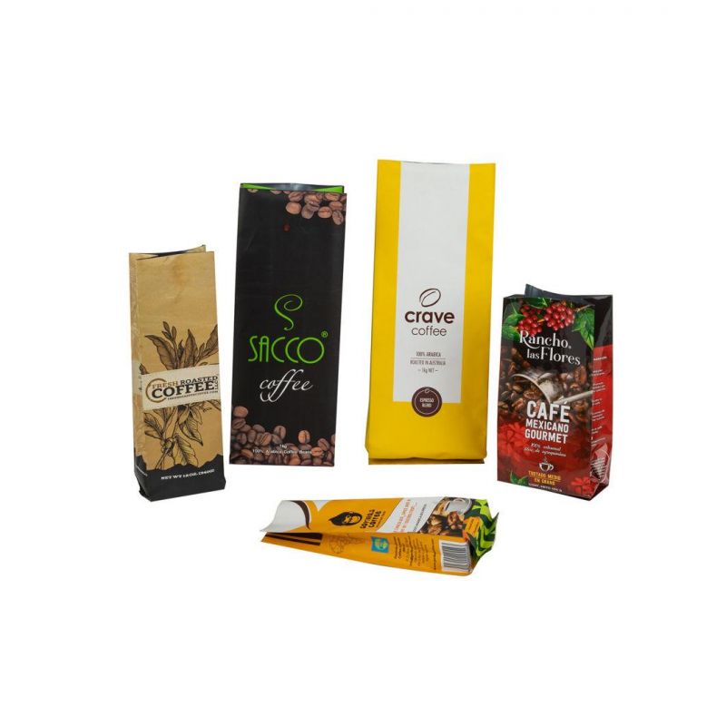 Stand up Kraft Paper Coffee Bag with Valve