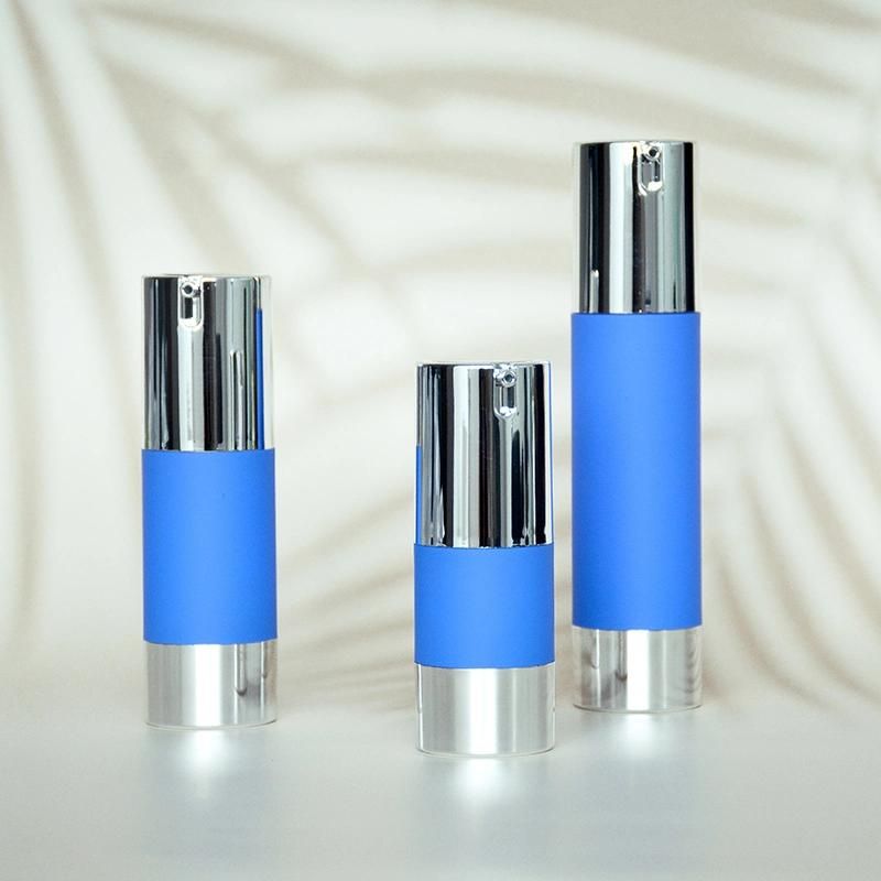 Hot Sale Airless Bottle Silver Cream Bottle with High Quality