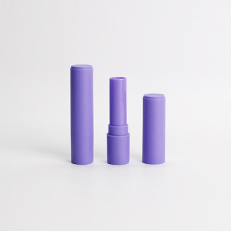 Empty Custom Lipbalm Container Purple Lip Balm Tube for Cosmetic
