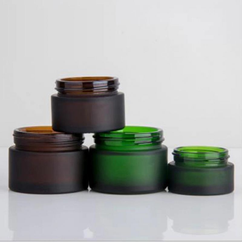 Custom Color 20g 30g 50g Cosmetic Packaging Glass Cream Jar