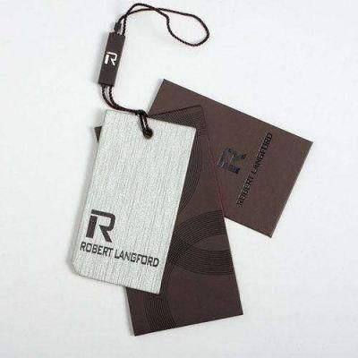 Swing Tag Garment Paper Hangtag Clothing Hang Tag Garment Price Tag