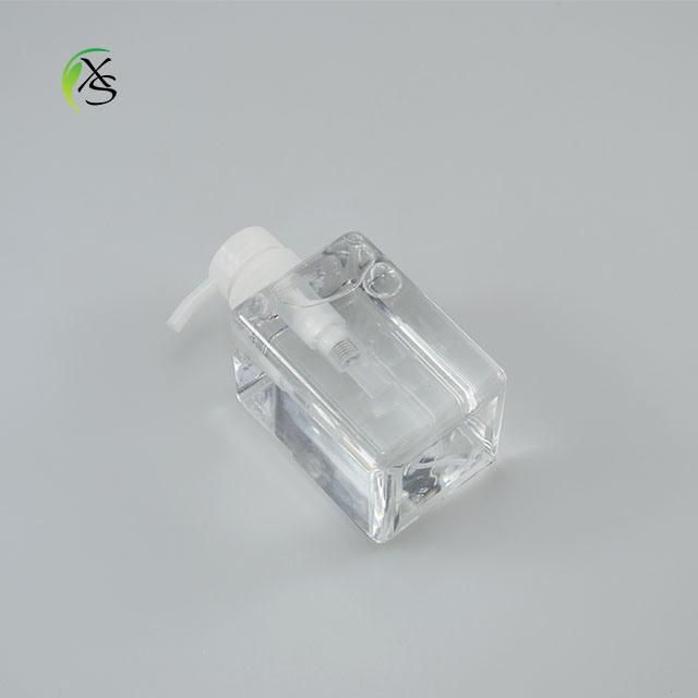 Square Shape PETG Transparent 380ml Lotion Bottle Liquid Soap Shampoo Bottle