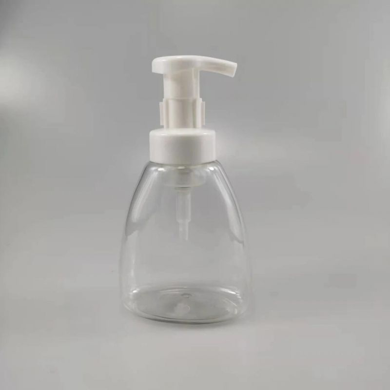 300ml Cone Pet Facial Cleanser Press Bottle Hand Sanitizer Container Plastic Foam Bottle