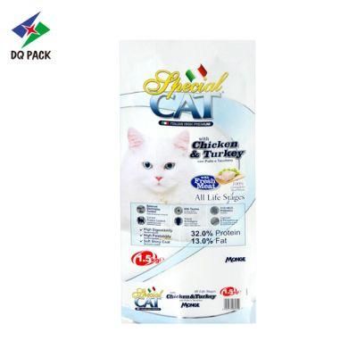 Custom Printed Food Packaging Bags 4 Side Seal Bag Pet Food Bag Plastic Bag 1.5kg Cat Food